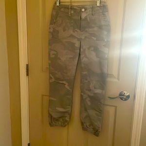 Paige camouflage pants with cute bottom of legs
